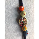 Upcycled Handmade Beads & Shell Rakhi Combo (Pack of 2)