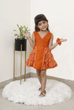 Reversible Tiered Colorblock Dress for Girls