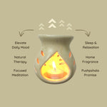 Ceramic Aroma Oil Burner - 4"