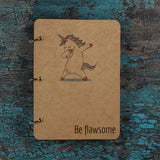 Be Flawsome -  Brown Journal Notebook  - A5 Size