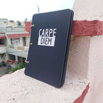 Carpe Diem - Black Journal Sketchbook - A5 Size