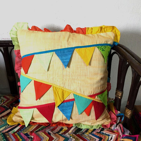 Colourful Buntings Cushion Covers