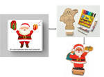 DIY Colouring Wooden Santa Claus Activity Box