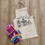 Do It Yourself Colouring Art is an adventure Apron