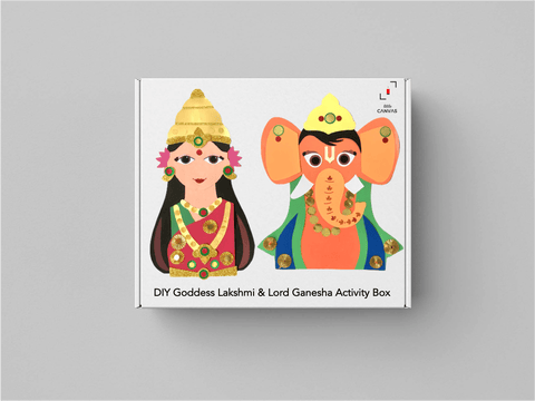 DIY Goddess Lakshmi and Lord Ganesha Activity Box