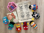 Do It Yourself  Colouring Superhero Back Pack