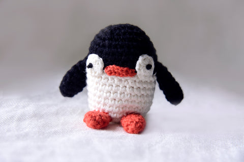 Handcrafted Cotton Crochet Stuffed Toy - Penguin