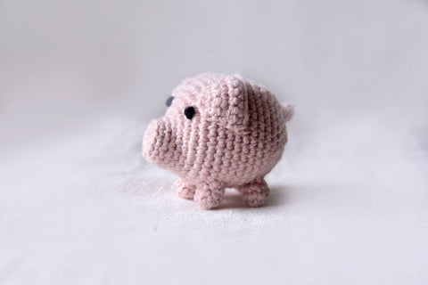 Handcrafted Cotton Crochet Stuffed Toy - Pig