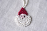 Handcrafted Cotton Crochet Santa - Hanging
