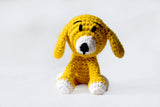 Handcrafted Cotton Crochet Stuffed Toy - Dog (Yellow)
