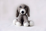Handcrafted Cotton Crochet Stuffed Toy - Dog (Grey)