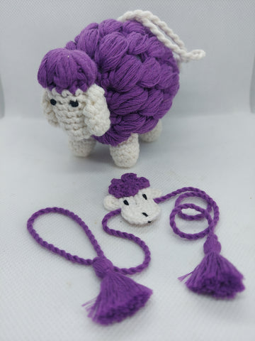 Kids' Rakhi and Toy Combo: Handknit - Sheep