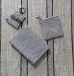 Handmade Notebook Gift Set In Linen Cotton