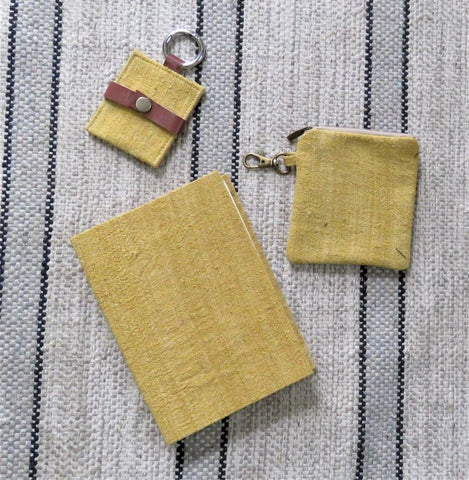 Handmade Notebook Gift Set In Eri Silk