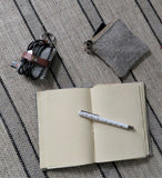 Handmade Notebook Gift Set In Linen Cotton