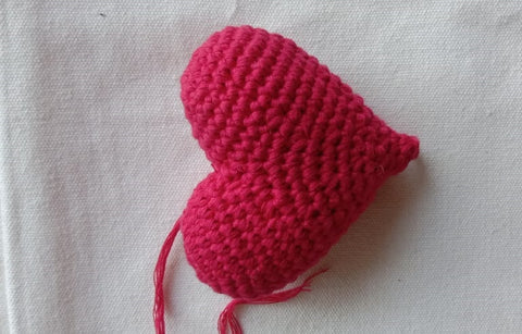 Handcrafted Cotton Crochet Stuffed Toy - Heart
