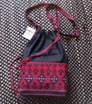 Red and Black Potli Sling Bag