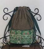 Brown & Green Potli Sling Bag