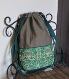 Brown & Green Potli Sling Bag