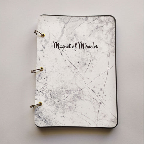 Magnet Of Miracles - Black Journal Sketchbook - A5 Size