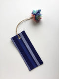 Printed Bookmark- Blue Stripes